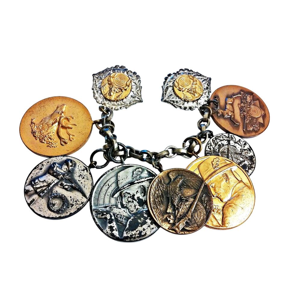 c1960 Vintage German Charivari with Hunting Competition Medals